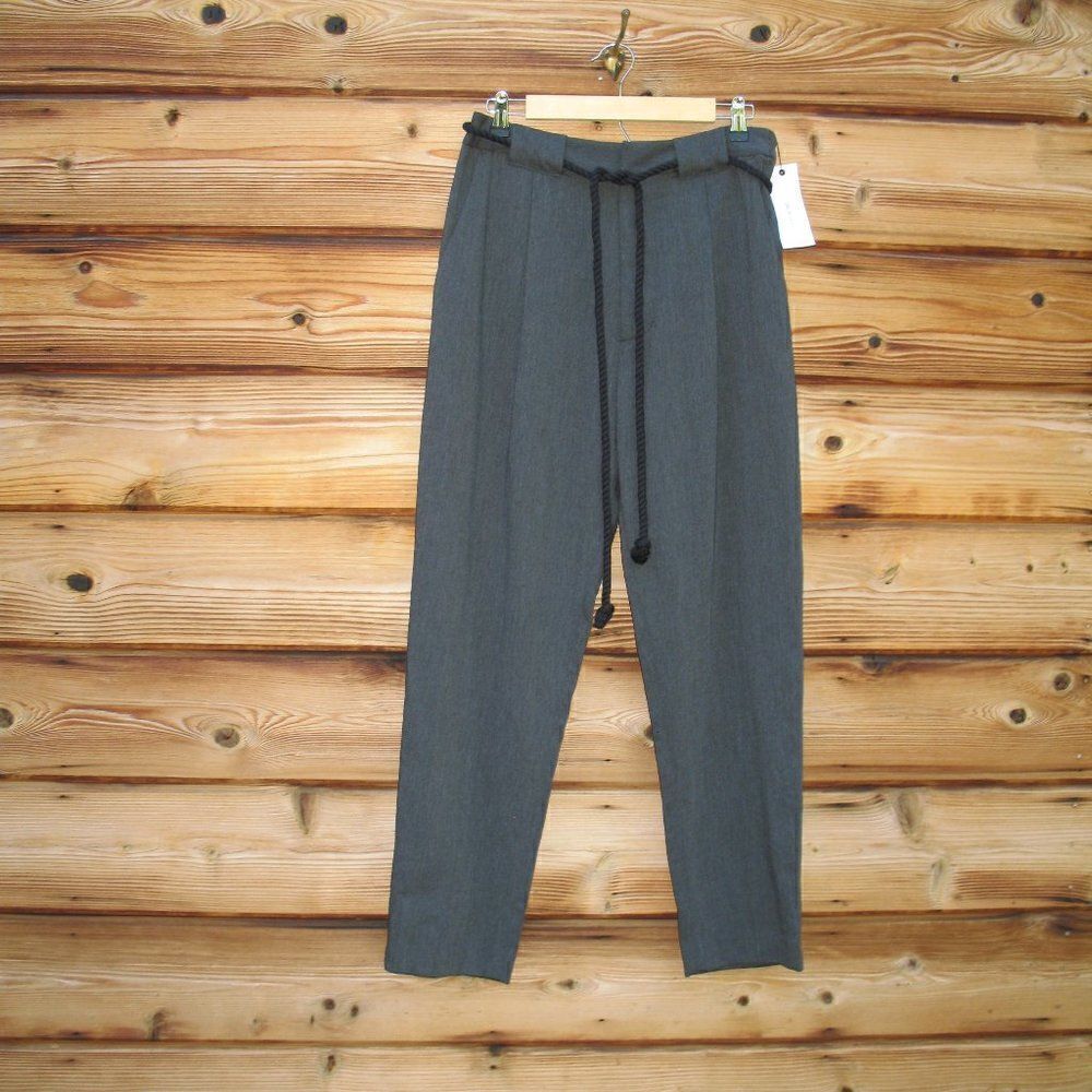 NWT Pas De Calais High Waist Tapered Leg Linen Blend Pants - Picture 2 of 10